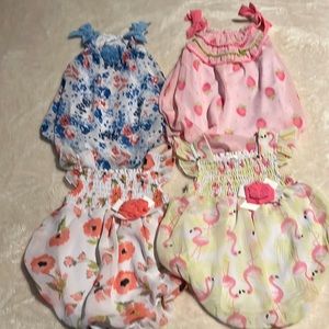Baby Essentials one piece summer outfits (4 outfits) All excellent condition